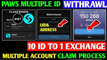 Paws Multiple Account Claim Process | How to claim Paws on Multiple Account | Paws Multiple Accounts