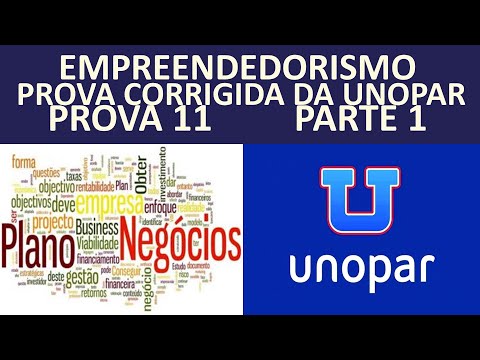PROVA DE EMPREENDEDORISMO DA UNOPAR / ANHANGUERA  #prova11 #parte1