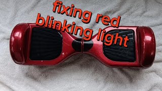 How to fix red blinking light on any hoverboard