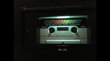 Atari 8-Bit Home Computer Tape Loading Music - Disco. States & Capitals, No Instructions