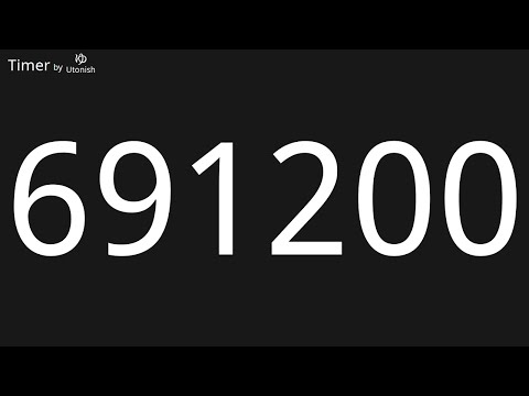 691200 Second Countdown Timer