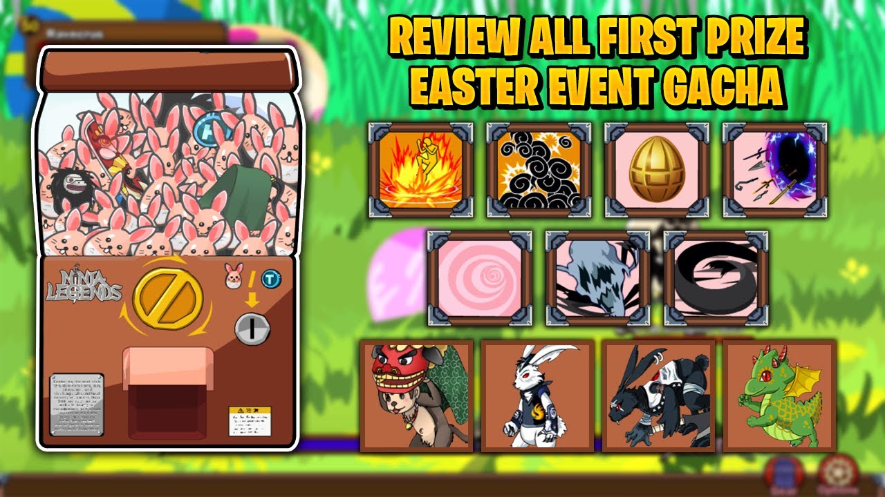 Review All First Prize (Kinjutsu & Pets) - Easter Event Gacha | Ninja Legends