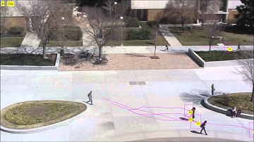 Tracking with RRANSAC: Courtyard View (With Tracks)