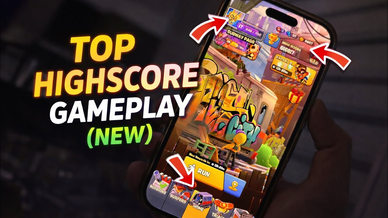 Subway Surfers City TOP HIGHSCORE on iPhone 16
