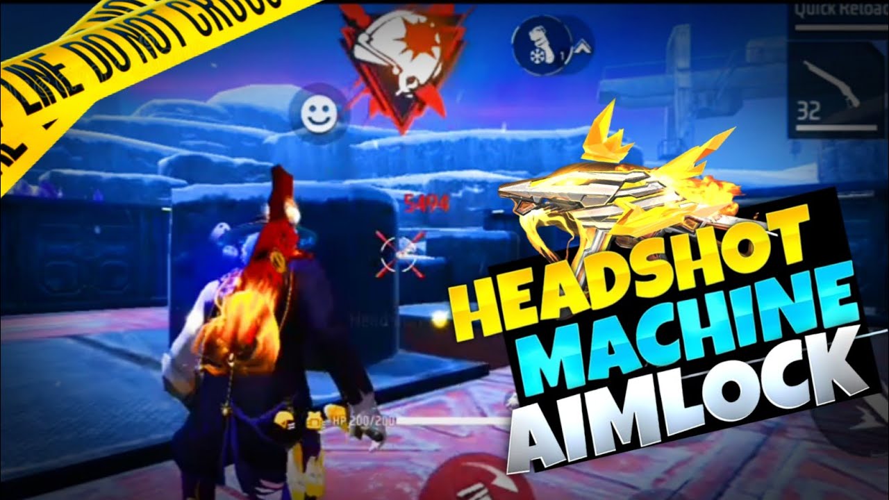 Headshot machine aimlock 😱 || Lone Wolf video || #freefire #gameplay ...