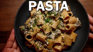 Cooking Creamy Mushroom Alfredo Pasta in 30 minutes | Easy 30 minute meals