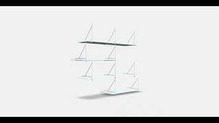 Bergshult - Pershult Wall Shelf Combination 1 Webar 3Dart