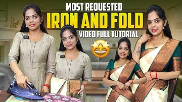 Day Vlog 😍 | Saree Ironing and Box Folding full tutorial🤩| Kannan Bhagavathy