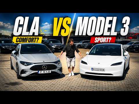 Mercedes CLA Electric vs Tesla Model 3 2026 Test Drive – I Drove Both Back to Back!