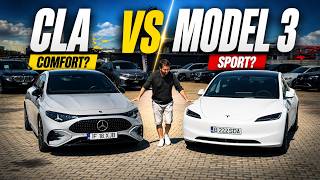 Mercedes CLA Electric vs Tesla Model 3 2026 Test Drive – I Drove Both Back to Back!