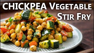 Healthy Chickpea Recipe for a Vegetarian and Vegan Diet | Chickpea Vegetable Stir Fry screenshot 4