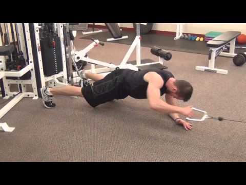 Cable plank lat pulldown
