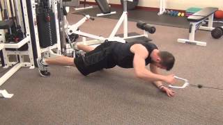 Cable plank lat pulldown