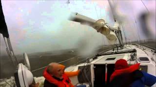 What the storm looked like from a sailboat during Dauphin Island Regatta