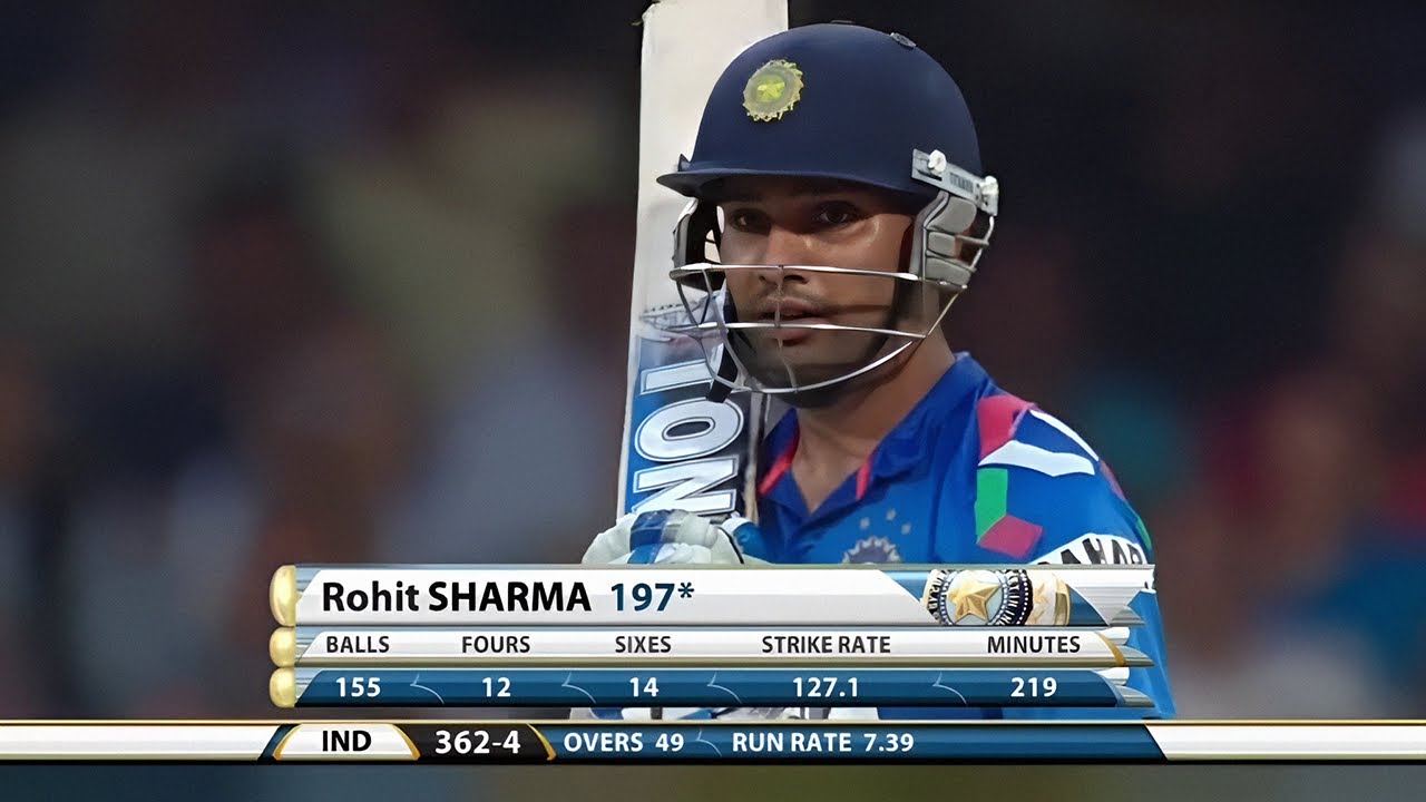 Rohit Sharma 209 158 vs Australia 7th ODI 2013 Bangalore Extended Highlights