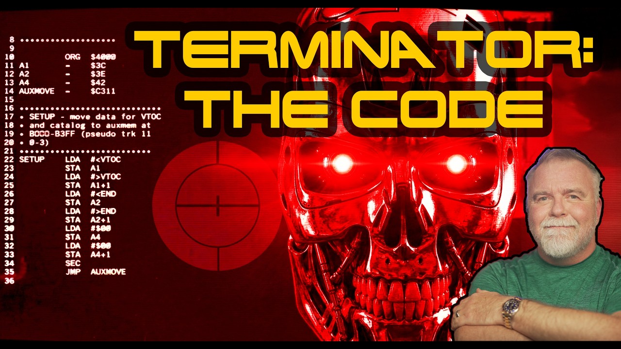 Terminator: The Story of the 6502 Code You See Onscreen