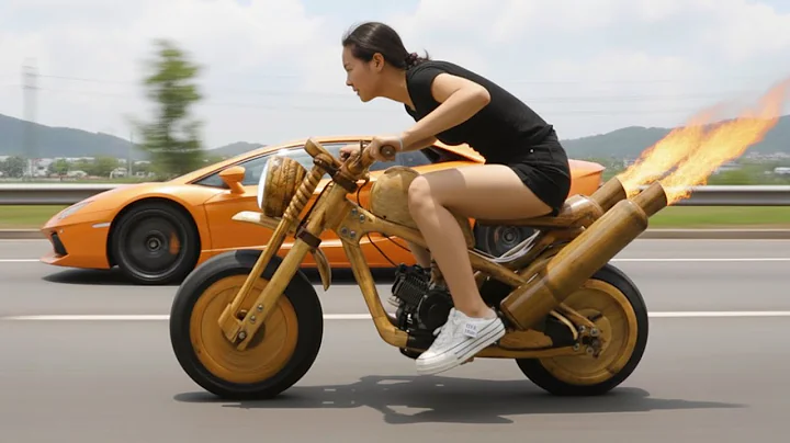 After Days of Tinkering, I Recycled Scrap Wood into a Unique Handmade Motorcycle