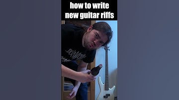 How to write new guitar riffs