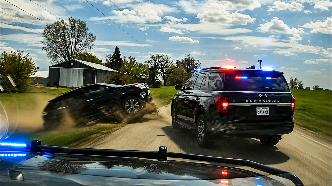 High Speed Police Chase Of Stolen Vehicle Ends In Rollover Crash - YouTube