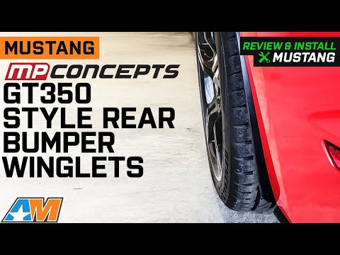 2015-2022 Mustang MP Concepts GT350 Style Rear Bumper Winglets Review & Install