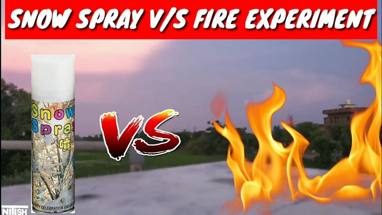 Snow Spray V/S Fire 🔥| What Will Happen Next ❓😧