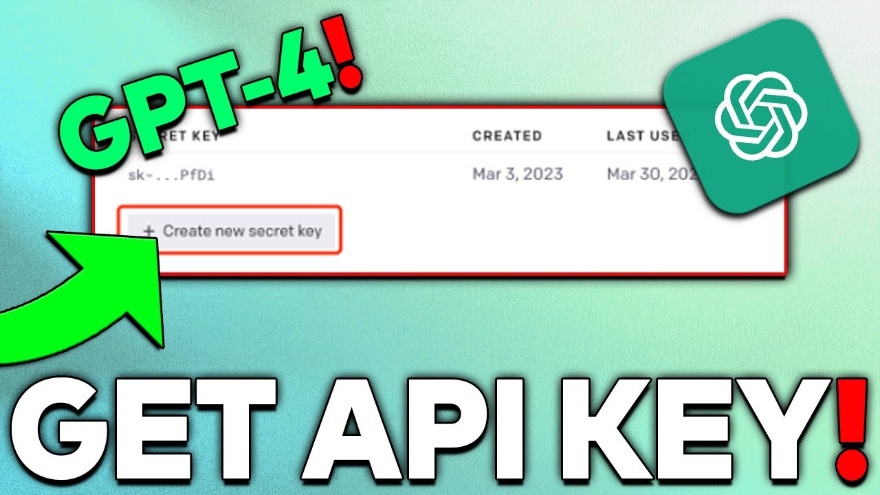 How To Get ChatGPT API Key (2023) - YouTube