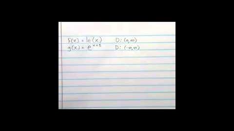 Pre-Calculus 1.4 - Building Functions From Functions