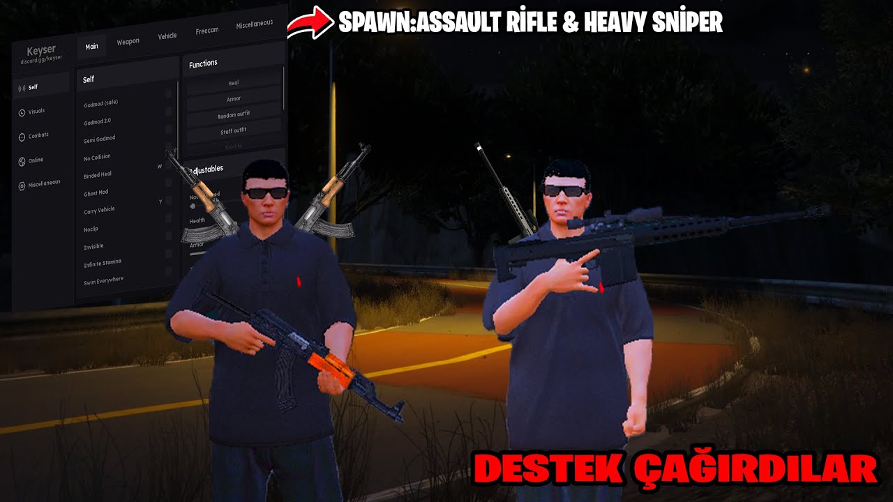 HİLE İLE 400 ÇEKEN SUNUCUDA SİLAH BASIP OYUNCULARI SOĞUTTUM - destek çağırdılar (Fivem Hile Troll)