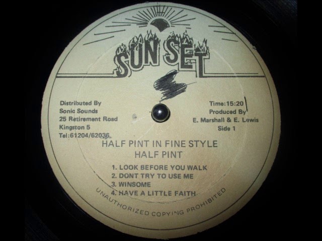 英12” Half Pint (3) Freedom Fighter / Hold On GRED178 Greensleeves Records /00250 Freedom Fighter / Version - Half Pint - YouTube