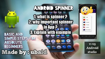 v#15||Android Spinner|| Explain with Example|| Absolute Beginners|| Android Studio|| Hindi/Urdu