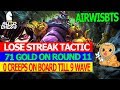 ROUND 11 = 71 GOLD IN AUTO CHESS l PRO GAMEPLAY TIPS AND TRICKS l 0 CREEPS ON BOARD TILL 9 WAVE