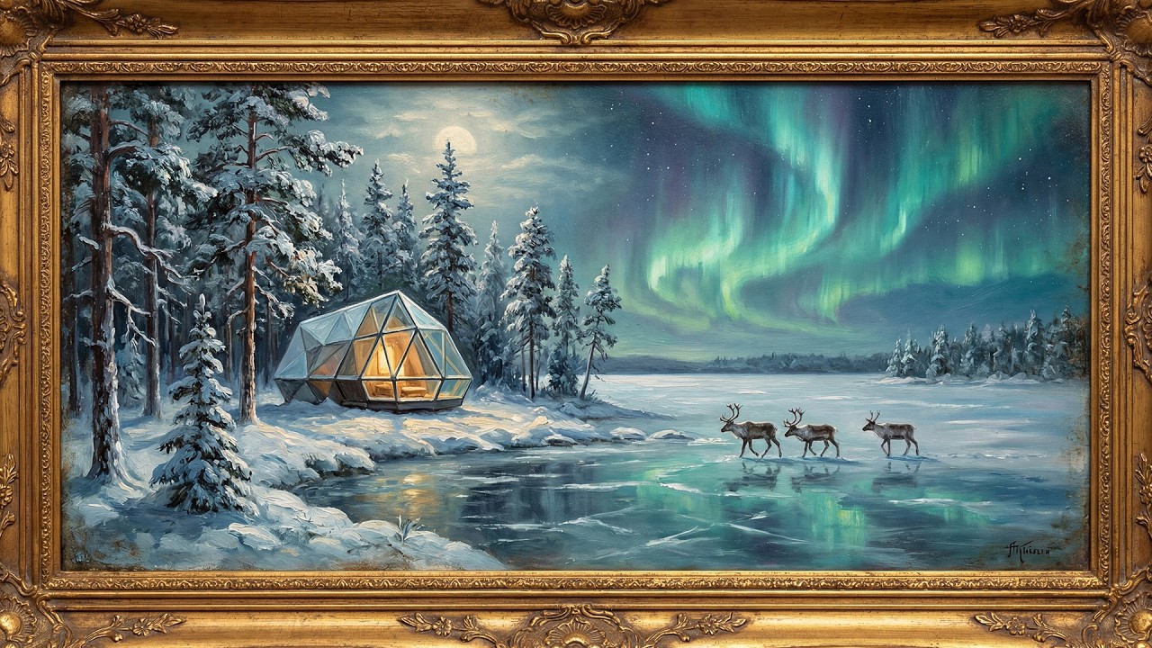 Aurora Boreal 4K para TV | Salvapantallas Frame TV de Invierno Nórdico | Arte de Lujo