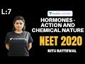 L7: Hormones - Action and Chemical Nature | Endocrine System | Pre-medical - NEET/AIIMS | NEET 2020