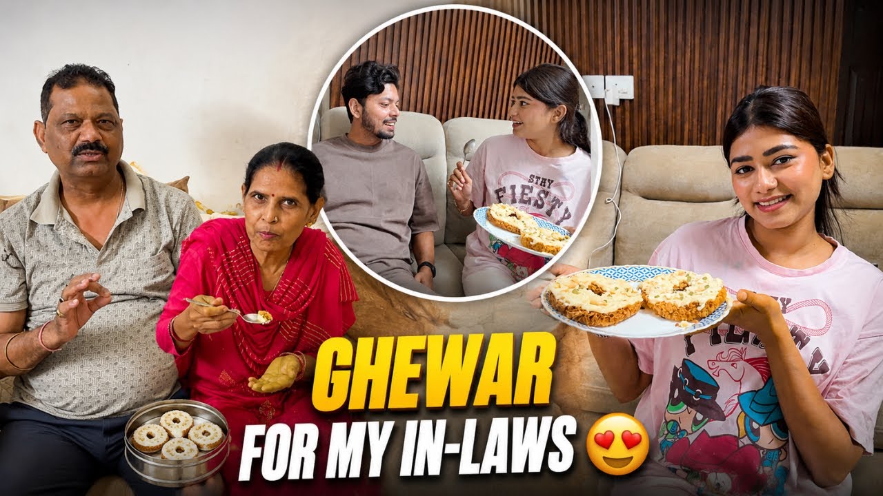 First Time Making Ghewar for My In-Laws! 🥹❤️ | Will They Like It?