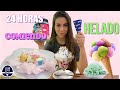 24 HORAS COMIENDO HELADOS🍦Me empaché!!! Martina D´Antiochia