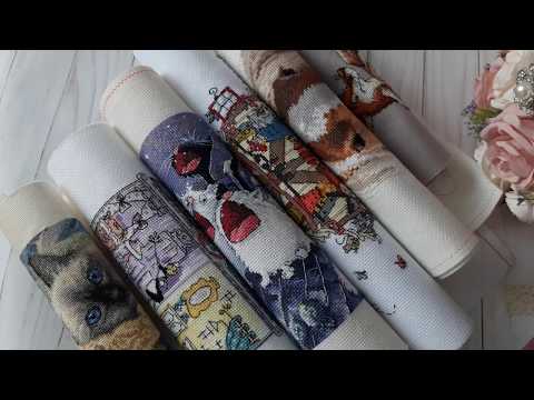 Мои неоформленные вышитые работы. Мини рулончик!