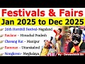 Festivals & Fairs 2025 Calendar 📅