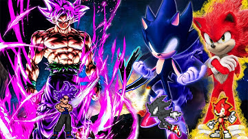 😈1000 YEAR OLD GOKU TP OP V.1 VS FIRE SONIC OP & DARK SONIC OP IN JUMP FORCE MUGEN