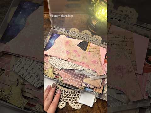 ASMR｜紙の切れ端の活用法🦋Scrap Paper Collage #shorts #scrapbook