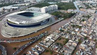 PORTO ALEGRE ENCHENTE 2024 ARENA DO GREMIO BAIRRO HUMAITA 07 05 2024