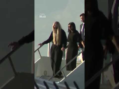 Usha Vance holds Charlie Kirk's widow's hand