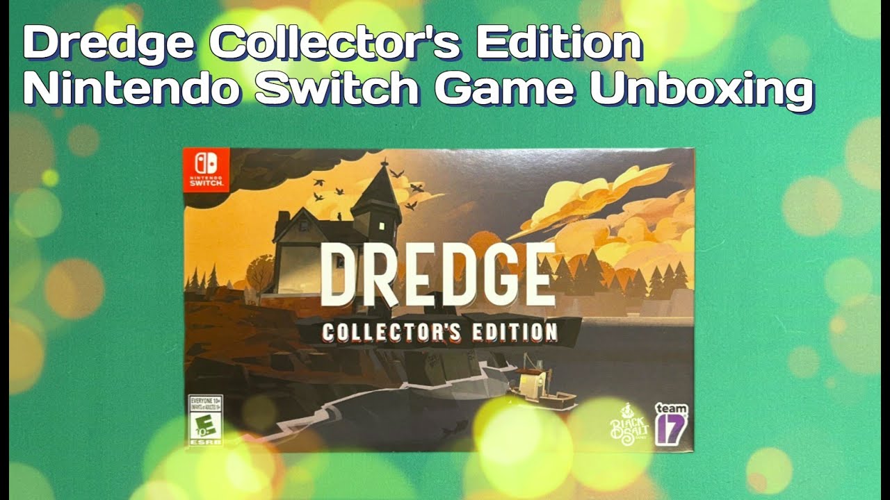 Dredge Collector's Edition Nintendo Switch Game Unboxing | 漁帆暗