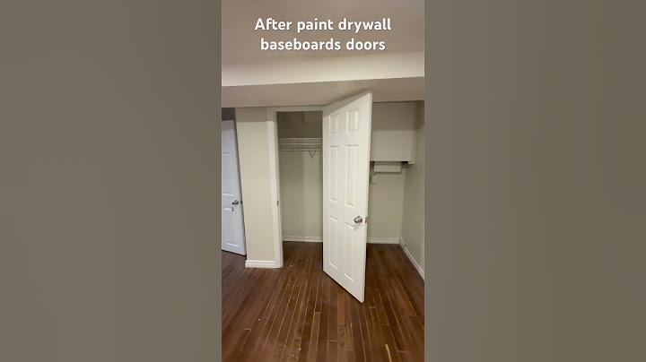 After Paint drywall baseboards windows doors