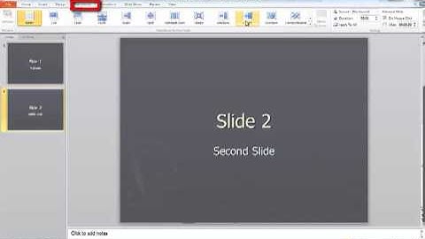 PowerPoint Animation - Simple Transition Office 2010