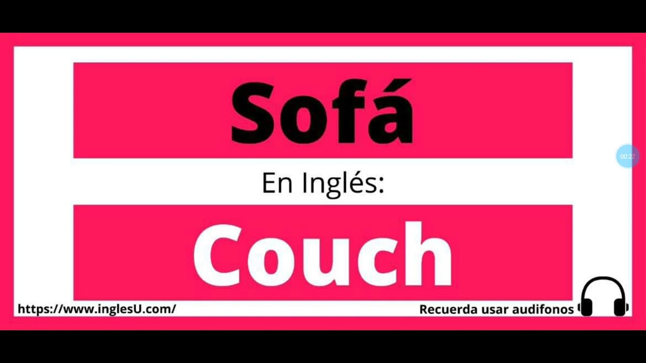 Cómo se dice Sofá en inglés - Sofá en ingles - YouTube