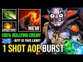 1 shot aoe finger first item midas solo mid lion max stack 100 bullying everyone on map dota 2