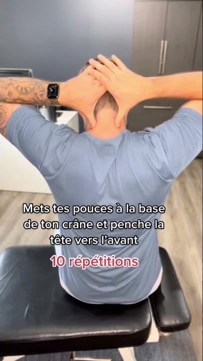 Pour ta prochaine céphalée de tension 🤕 #chiro #migraine #tete #tension #shorts #tiktok #exercice