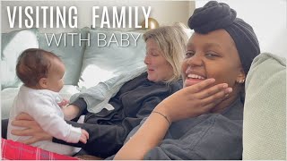OUR FIRST ROAD TRIP WITH OUR 3 MONTH OLD BABY!! | Visiting Family