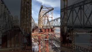 Демонтаж железнодорожного моста на Оке у Серпухова