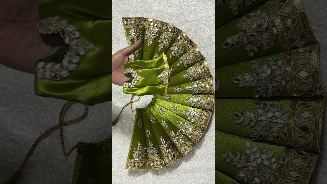 Hariyali Teej Special | Mirror Work Radha Krishna Dress | Order: 7266807178 | Full Details